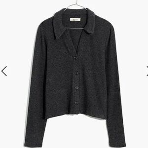 Madewell Charcoal Cardigan Sweater